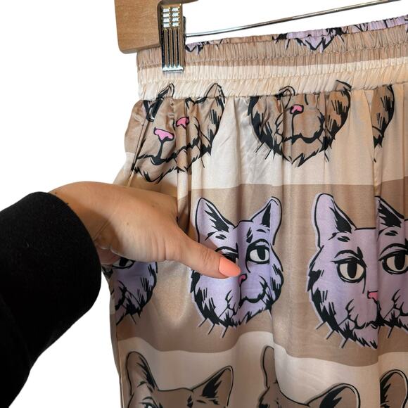 Dressed in LALA Satin Playsuit in Cool Cat NEW size Small - Picture 4 of 6